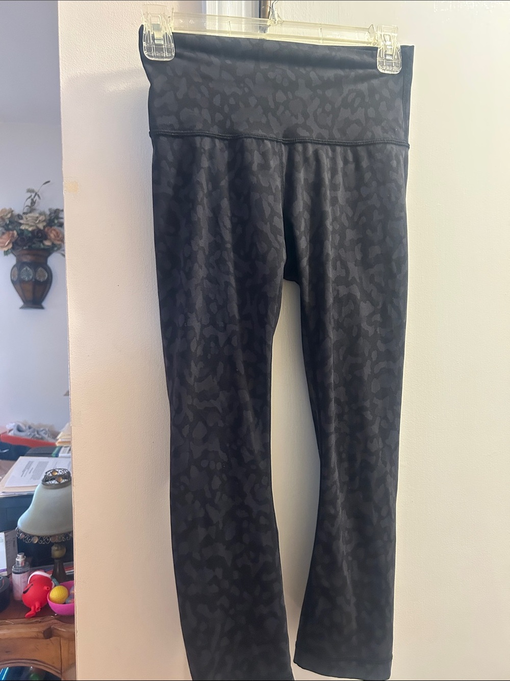 lululemon athletica Black Subtle Leopard High-Rise Leggings